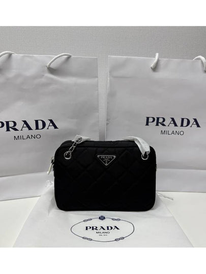 Nylon Quilted Tessuto Mini Shoulder Bag Black - PRADA - BALAAN 2