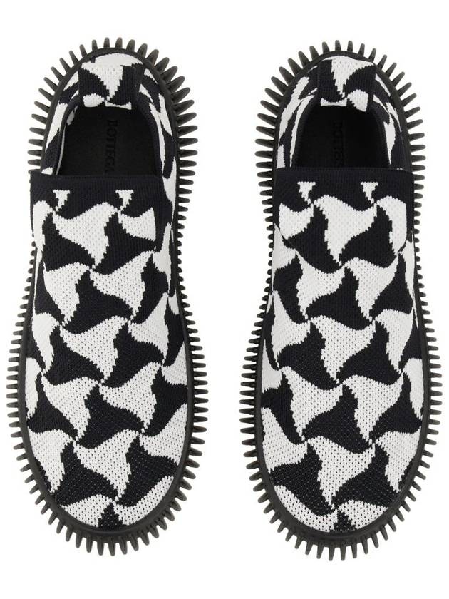 Ripple Slip-Ons Black White - BOTTEGA VENETA - BALAAN 3