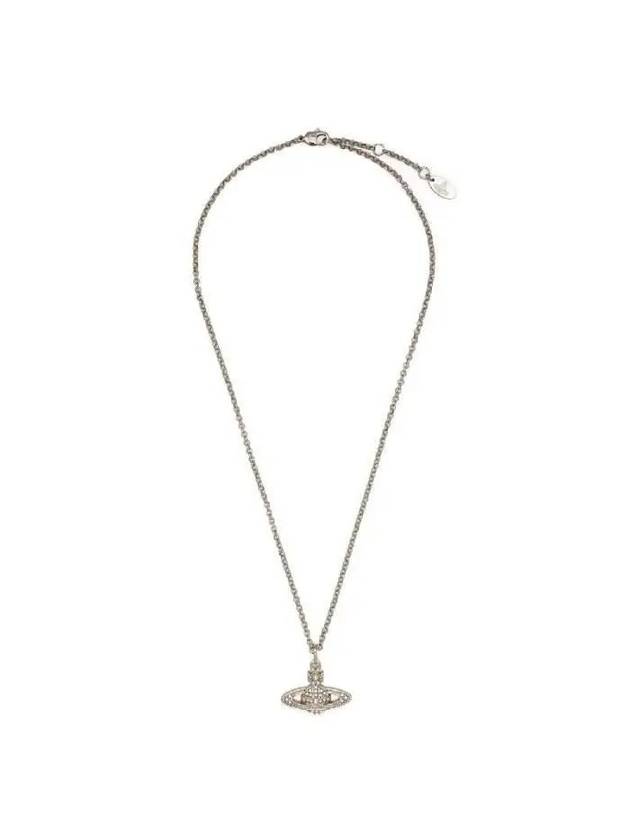 Vivienne Westwood Crystal ORB Logo Charm Necklace 6302008602P116CN P116 - VIVIENNE WESTWOOD - BALAAN 1