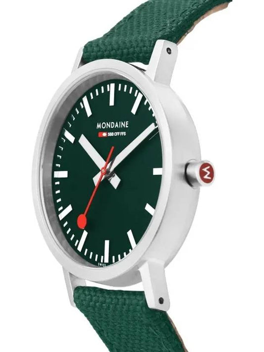 A660 30314 60SBF Classic Forest Green Cork Recycled NATO Watch - MONDAINE - BALAAN 2