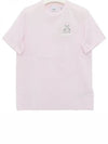 Kids Bear Cotton Short Sleeve T-Shirt Frosty Pink - BURBERRY - BALAAN 2