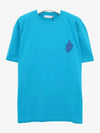 Anchor Patch Cotton Short Sleeve T-Shirt Blue - JW ANDERSON - BALAAN 3