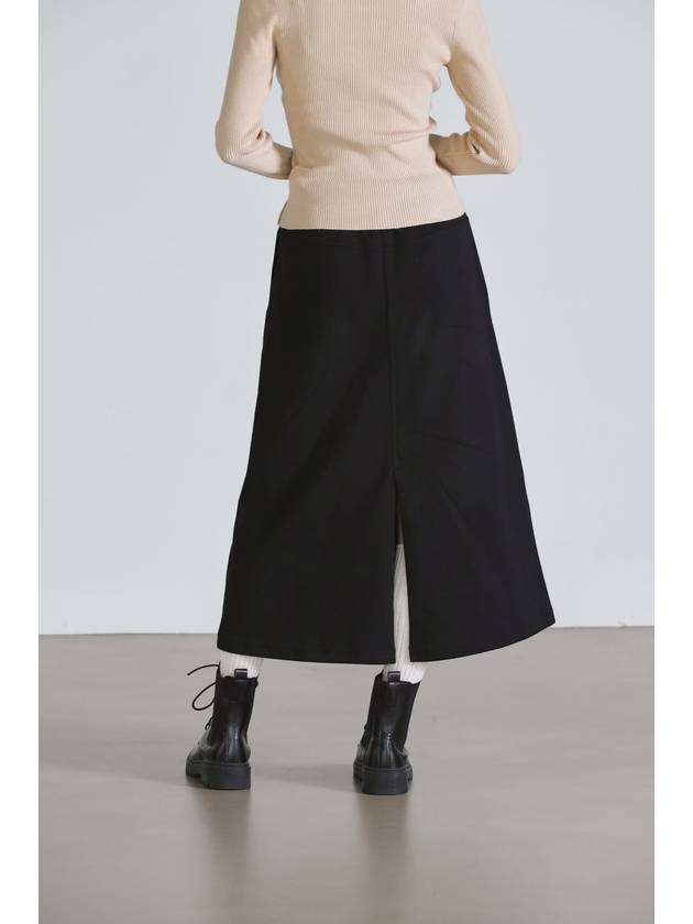 Recycle Maxi A-Line Skirt Black - THE GREEN LAB - BALAAN 10