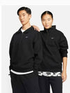 Solo Swoosh 1 4 Zip Up Top Sweatshirt Black - NIKE - BALAAN 2