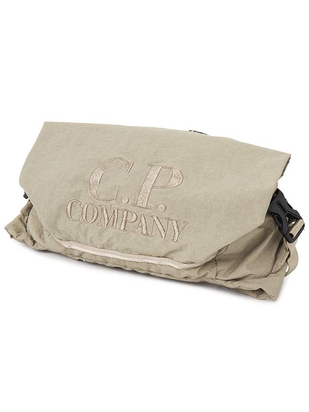 Plain Paper Touch Logo Waist Belt Bag Beige - CP COMPANY - BALAAN 5