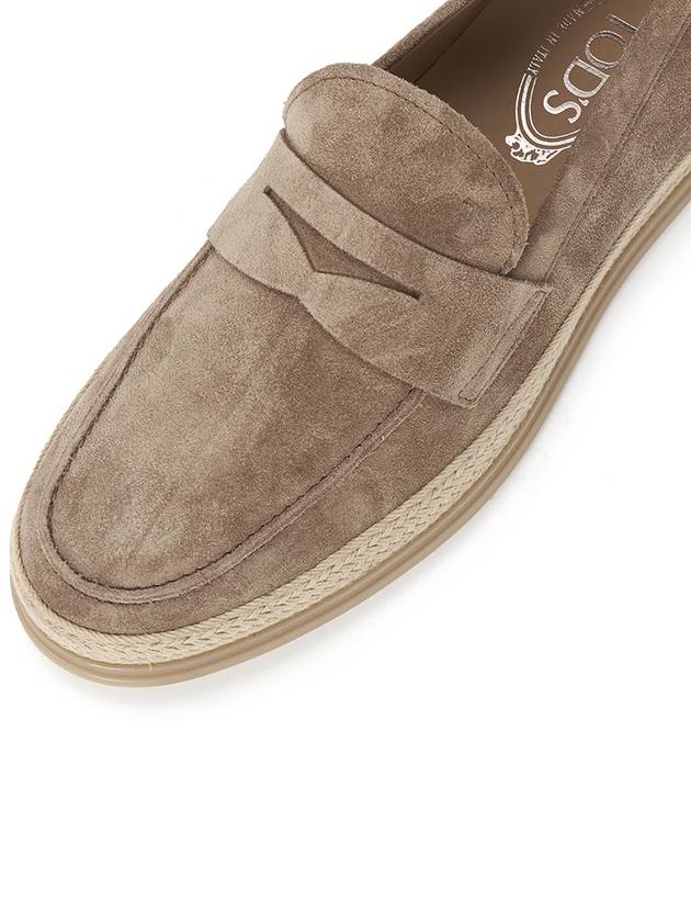 Flat Suede Loafers Beige - TOD'S - BALAAN 8