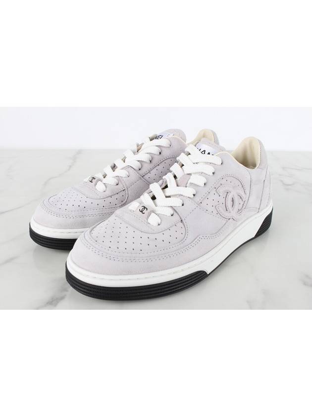 CC logo air force sneakers light purple 36 5 235 - CHANEL - BALAAN 7