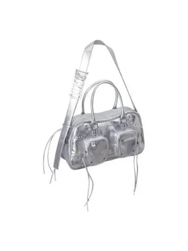 Byron Leather City Bag Silver - LECYTO - BALAAN 1