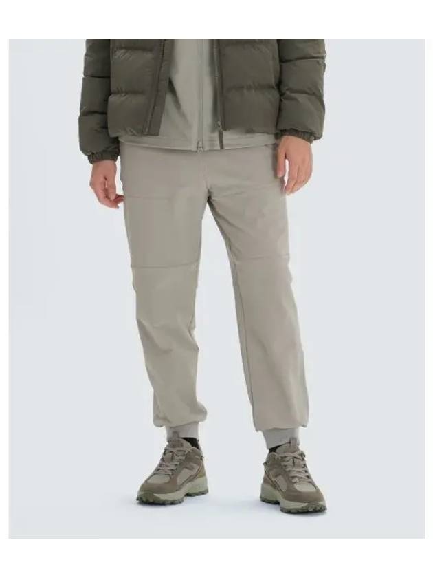 Rago Brushed Jogger Pants S24WMTPT39 Beige Gray - SNOW PEAK - BALAAN 1