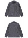 Garment Dyed Crinkle Reps Recycled Nylon Jacket Khaki Grey - STONE ISLAND - BALAAN 5