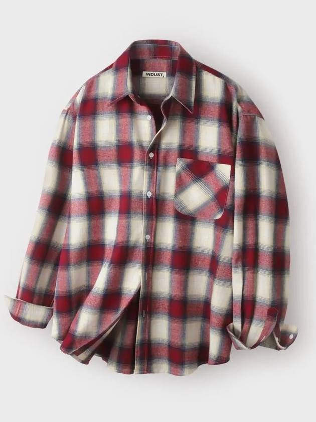 Ray check shirt red - INDUST - BALAAN 5