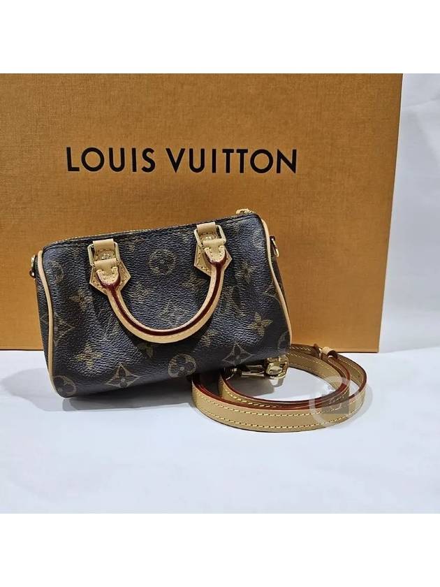 Nano Speedy Monogram Tote Bag Brown - LOUIS VUITTON - BALAAN 3