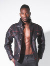 Raven Soaring Coating Denim Jacket Black - KAEISS - BALAAN 1