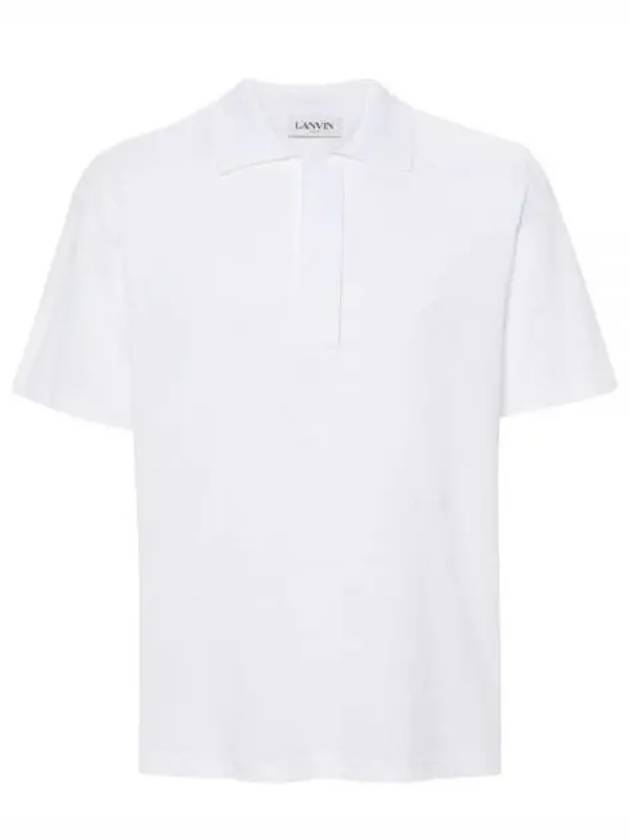 24 RMPL0011J011 01 Cotton Polo Short Sleeve Tee - LANVIN - BALAAN 1