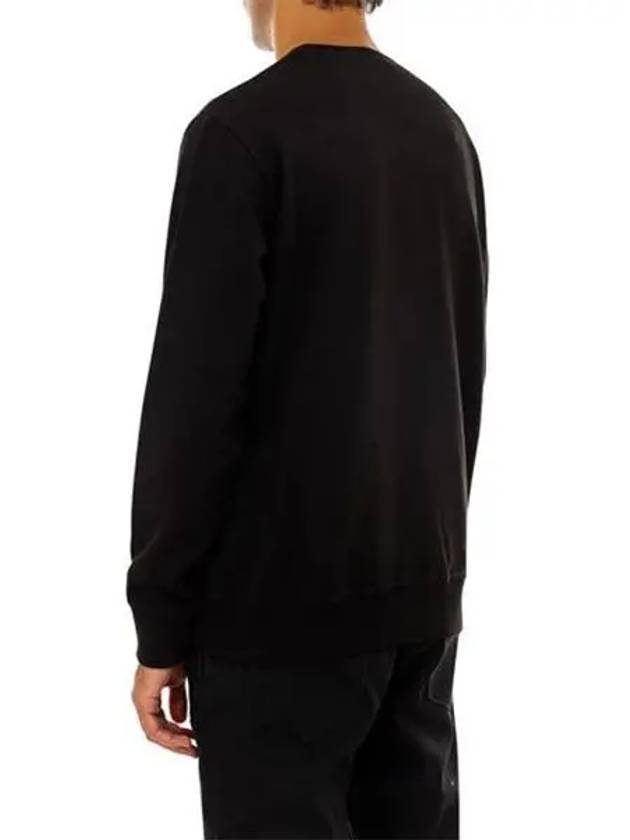 Men's Egg Waffle Crew Neck Black Sweatshirt NUW20235 009 - IH NOM UH NIT - BALAAN 3