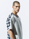 01BV4544072NSW Top NSP Mesh TShirtOff White Navy Check - NIKE - BALAAN 4