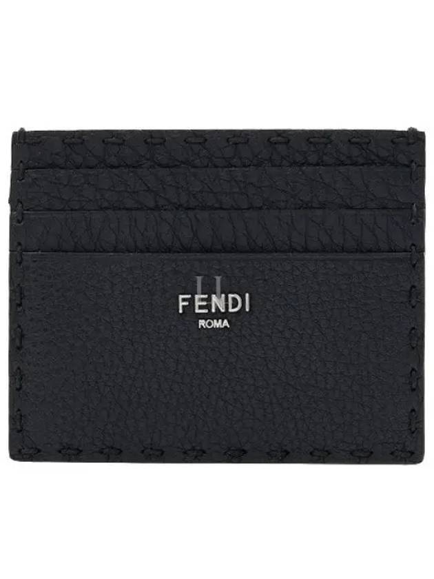 Selleria Leather Card Wallet Black - FENDI - BALAAN 2