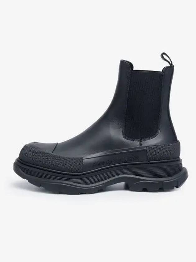 Embossed Logo Chelsea Boots Black - ALEXANDER MCQUEEN - BALAAN 2