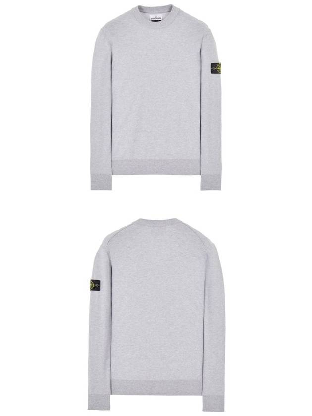 Logo Wappen Knit Top Grey - STONE ISLAND - BALAAN 6