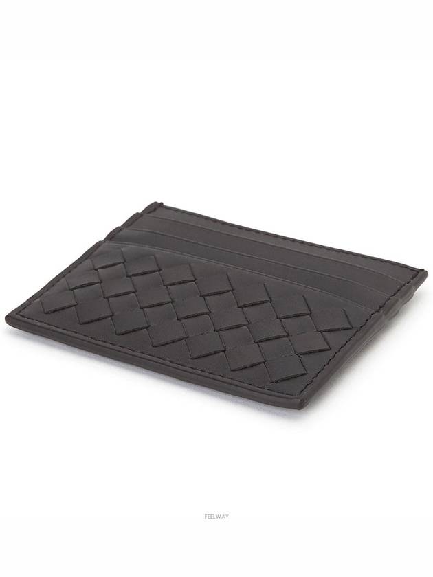 Intrecciato Classic Card Wallet Brown - BOTTEGA VENETA - BALAAN 4