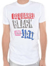 Men's Black Jazz Logo Short Sleeve TShirt S74GC0860 - DSQUARED2 - BALAAN 1