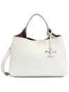 Logo Charm Leather Micro Tote Bag White - TOD'S - BALAAN 2