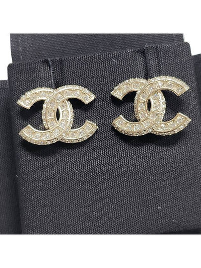 Metal Earrings Diamantes & Gold Crystal - CHANEL - BALAAN 2