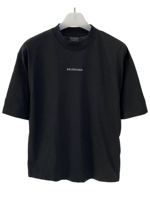 medium fit silver logo short sleeve tshirt 764235 TQVN1 - BALENCIAGA - BALAAN 3