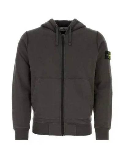 Compass Badge Zip Up Hoodie Charcoal - STONE ISLAND - BALAAN 2