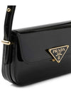 Patent Leather Shoulder Bag Black - PRADA - BALAAN 5