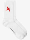 Rouge B Bird Logo Socks BLACK WHITE 11138 - AXEL ARIGATO - BALAAN 3