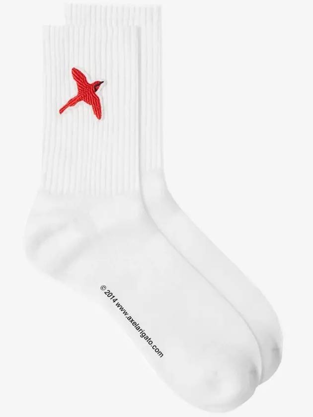 Rouge B Bird Logo Socks BLACK WHITE 11138 - AXEL ARIGATO - BALAAN 3