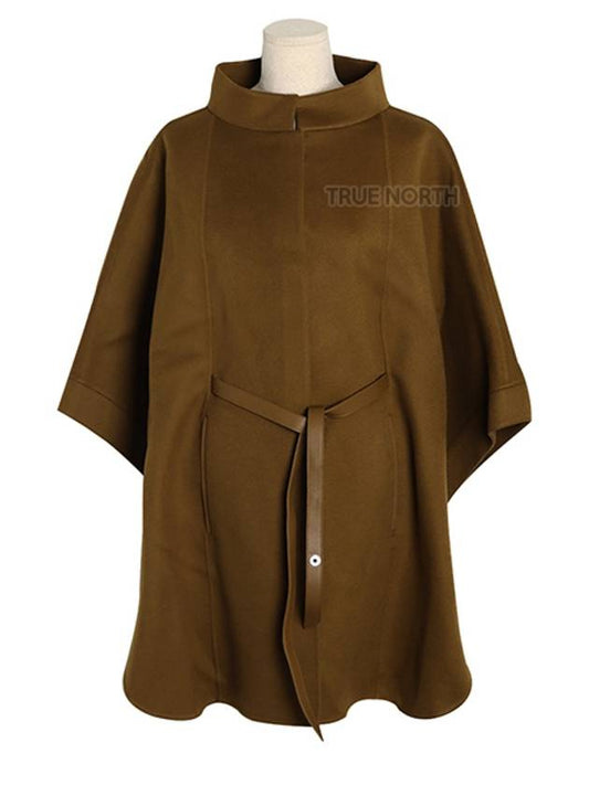 Women FAG3753 E00J Salsburg Cashmere Cape Brown - LORO PIANA - BALAAN 1