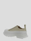 Women's Logo Print Low Top Sneakers Cream - ALEXANDER MCQUEEN - BALAAN 3