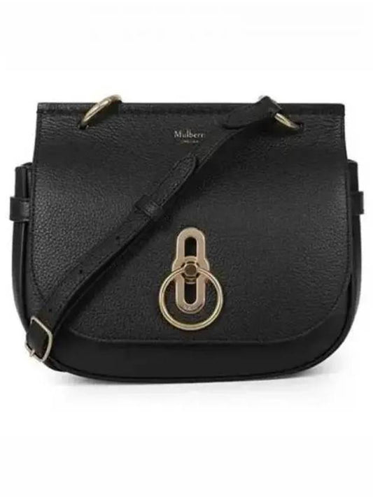 Amberley Classic Satchel Small Grain Shoulder Bag Black - MULBERRY - BALAAN 2