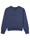 Reverse Logo Crew Neck Cotton Sweatshirt Blue - MAISON MARGIELA - BALAAN 2