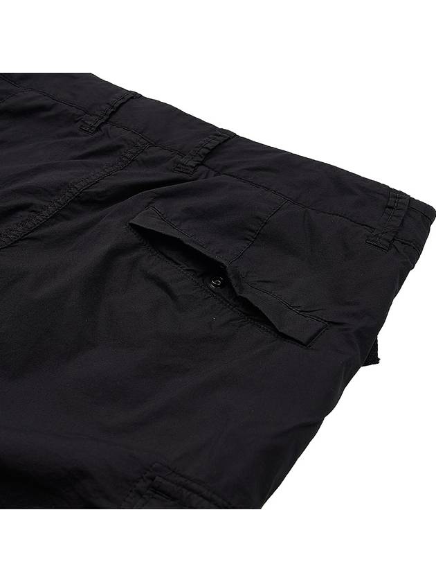 Light Stretch Cotton Bermuda Shorts Black - STONE ISLAND - BALAAN 9