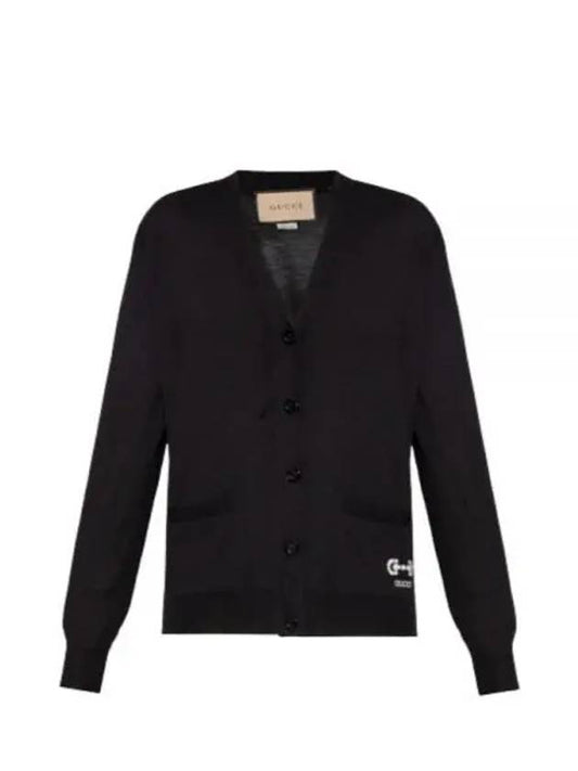 Women's Extra Fine Wool Cardigan Black - GUCCI - BALAAN 2