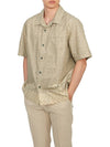 Popeline Baja Print Short Sleeve Shirt Beige - CP COMPANY - BALAAN 5