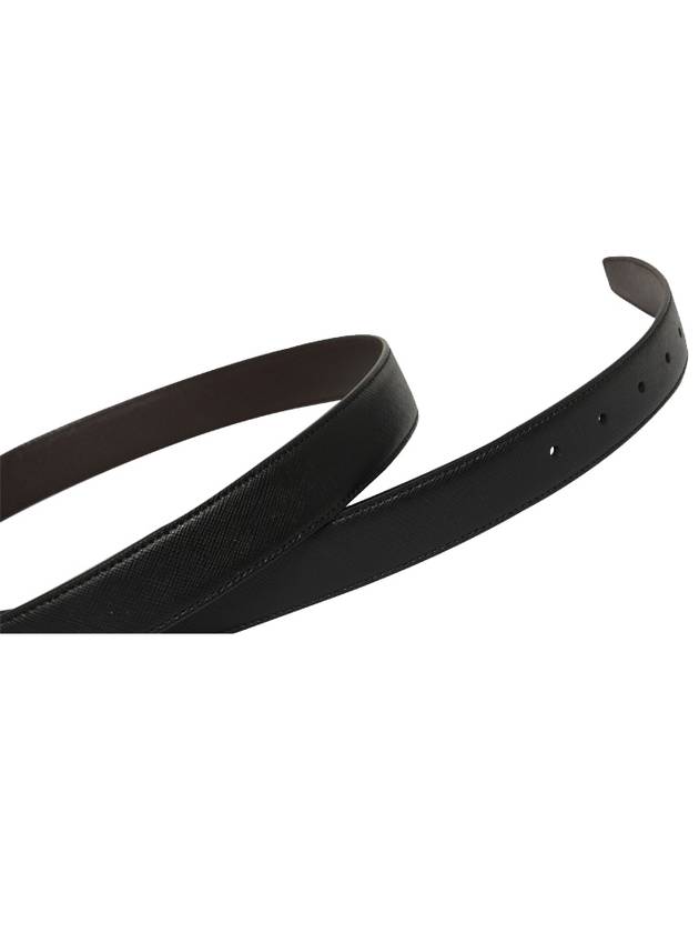 Reversible Leather Belt Black Brown - MONTBLANC - BALAAN 4