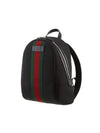 Web Stripe Canvas Backpack Black - GUCCI - BALAAN 4