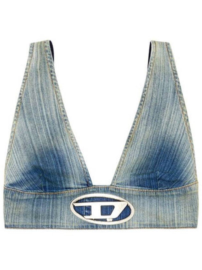 The Elly S Denim Crop Top A142920CBCX - DIESEL - BALAAN 2