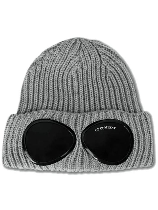 Signature Goggles Wool Beanie Grey - CP COMPANY - BALAAN 2