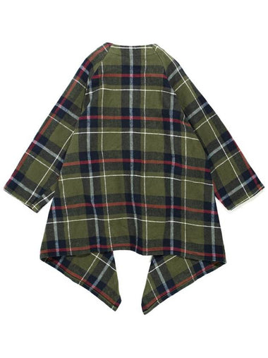 Big plaid heavy flannel no collar raglan jacket - ENGINEERED GARMENTS - BALAAN 1