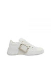 Viv Metal Buckle Low Top Sneakers White - ROGER VIVIER - BALAAN 2