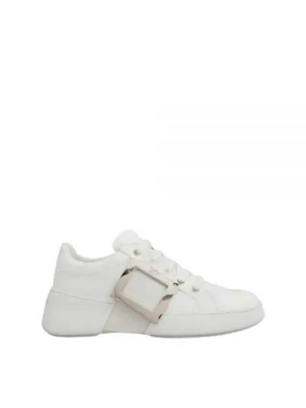 Viv Metal Buckle Low Top Sneakers White - ROGER VIVIER - BALAAN 2