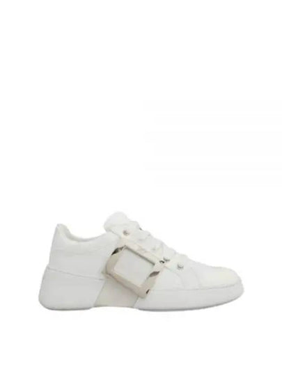 Viv Metal Buckle Low Top Sneakers White - ROGER VIVIER - BALAAN 2