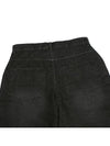 Washed Denim Bermuda Pants Black - OGARP - BALAAN 6