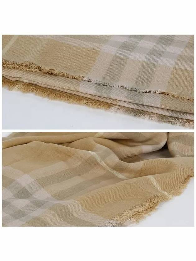 Vintage Check Wool Scarf Beige - BURBERRY - BALAAN 3