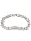 Diagonal Interlocking G Bracelet YBA774054001 Silver - GUCCI - BALAAN 1